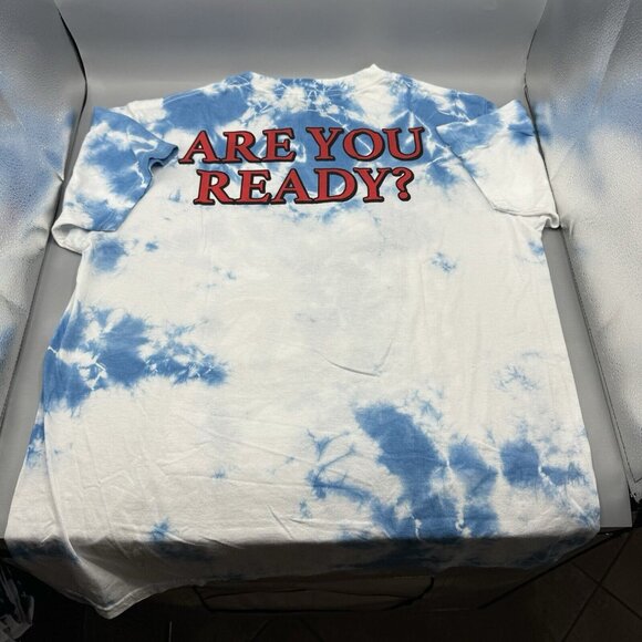 Five Nights At Freddy's FNAF Glamrock Freddy Blue Tie-Dye T-Shirt MEDIUM New - Picture 6 of 8